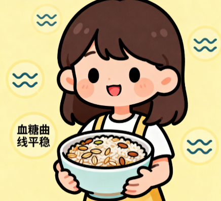 [图片占位：全谷物与高纤维食物]