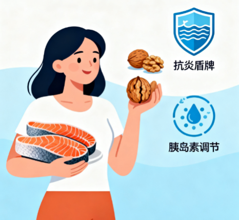 [图片占位：富含Omega-3的食物]