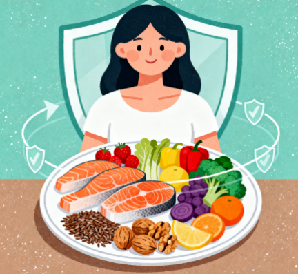 [图片占位：抗炎饮食模式]