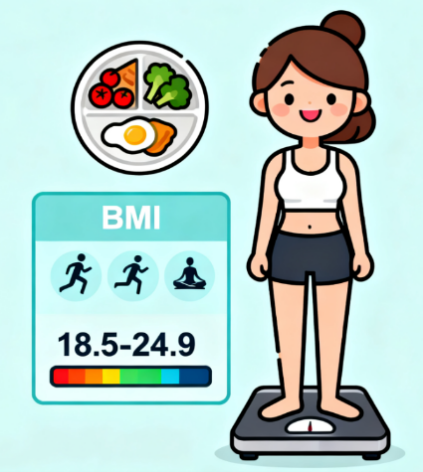 [图片占位：维持健康的体重]