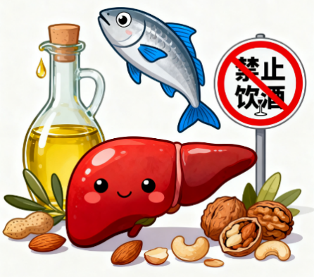 [图片占位：合理脂肪，保护肝脏]