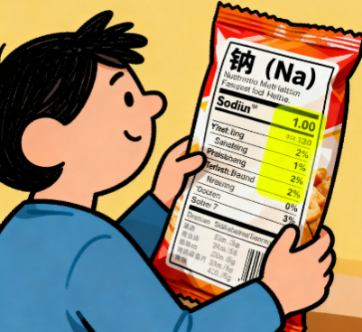 [图片占位：阅读食品标签]