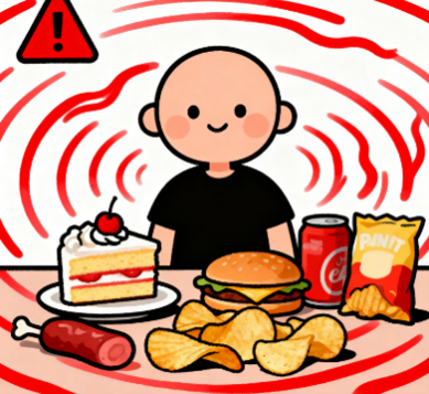 [图片占位：高糖与精加工食品]