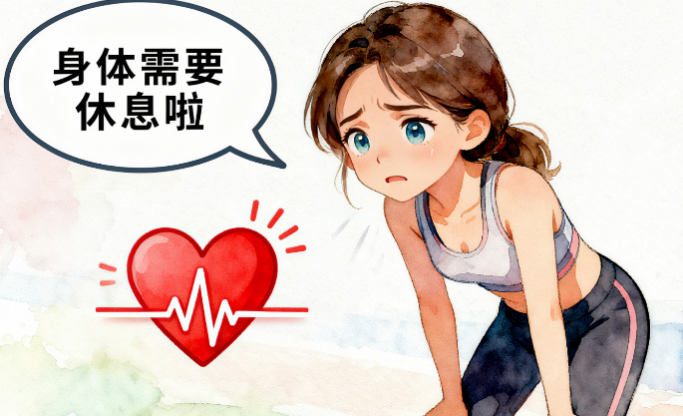 [图片占位：倾听身体声音，适时休息]