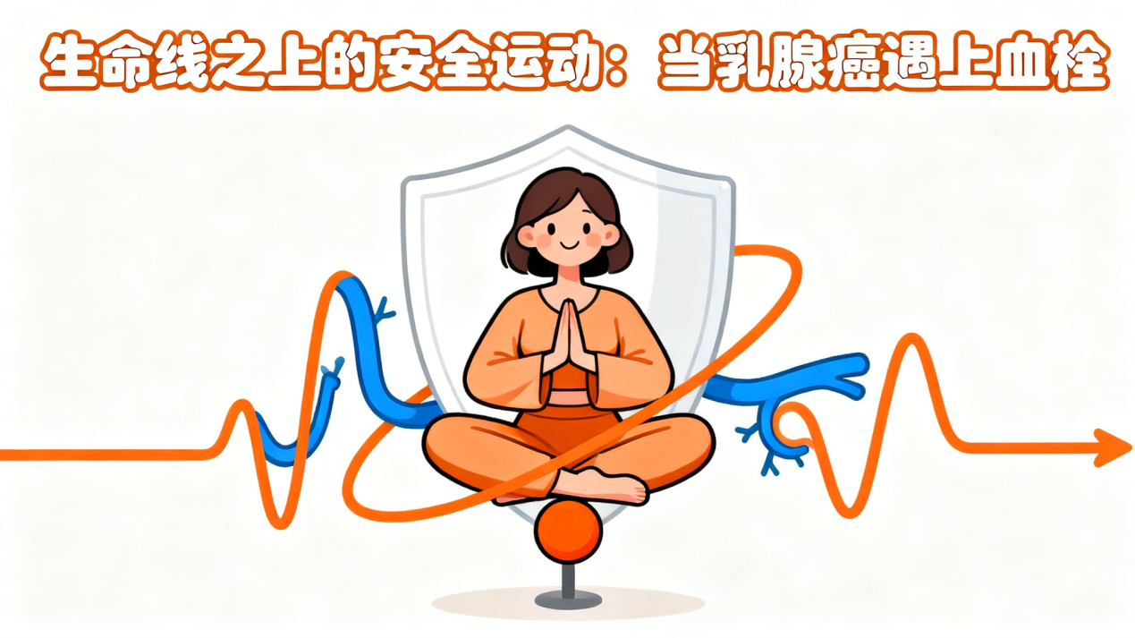 [图片占位：封面图 - 乳腺癌合并血栓的安全运动]