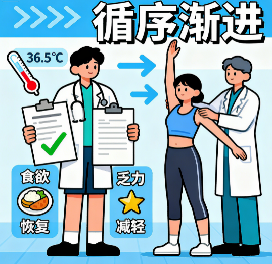 [图片占位：恢复期循序渐进]