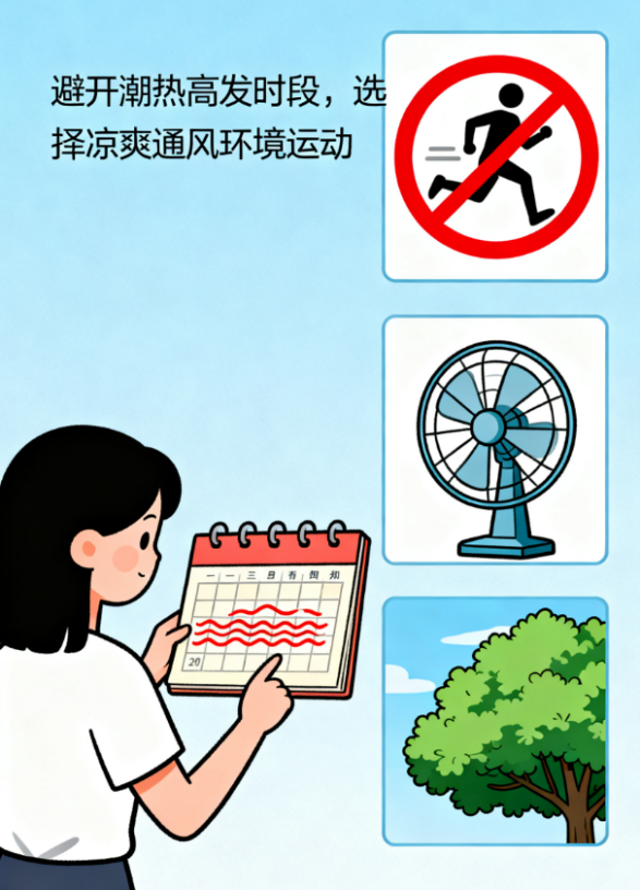 [图片占位：选择凉爽环境运动]