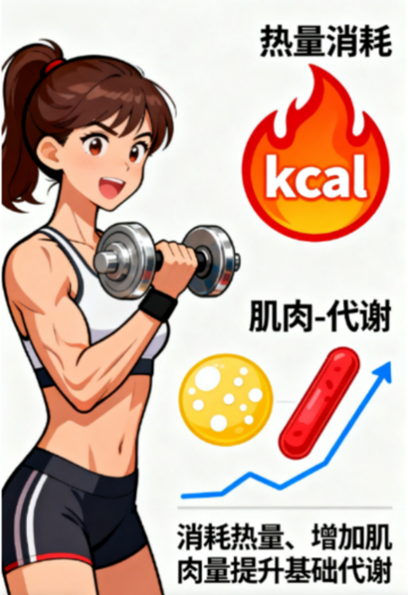 [图片占位：消耗热量，提升代谢]