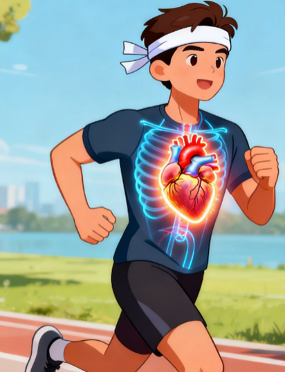 [图片占位：运动降糖机制示意图 - 胰岛素增效、细胞通道打开]