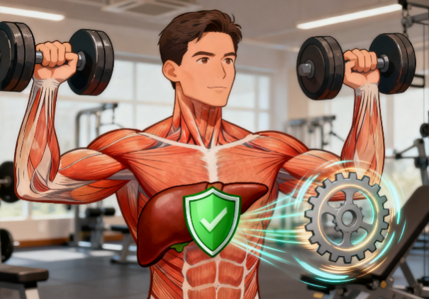 [图片占位：强健体魄，保护肝功能]