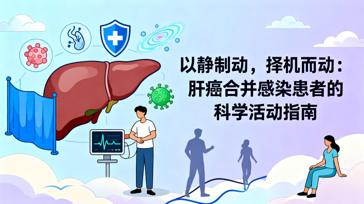 [图片占位：封面图 - 肝癌合并感染患者科学活动指南]