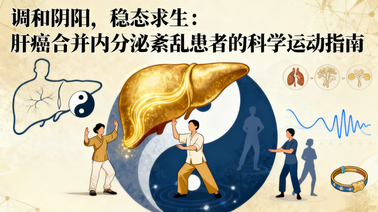 [图片占位：封面图 - 肝癌合并内分泌紊乱患者科学运动]