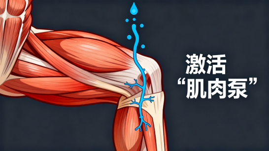 [图片占位：激活肌肉泵]