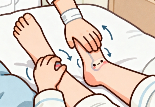 [图片占位：床上温和的关节活动]