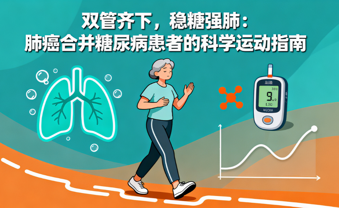 [图片占位：封面图 - 肺癌合并糖尿病患者科学运动]