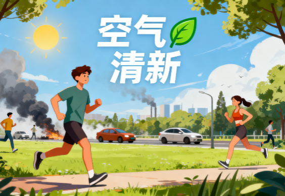 [图片占位：选择空气清新场所]