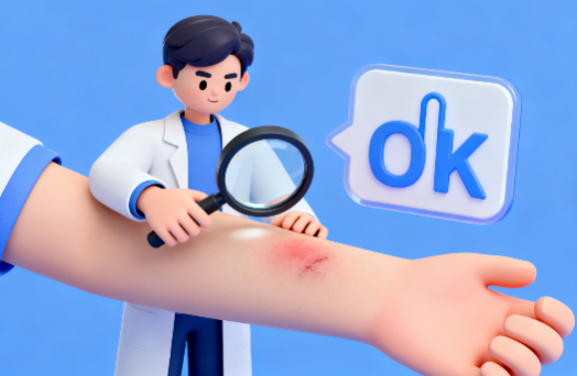 [图片占位：运动前后检查皮肤]