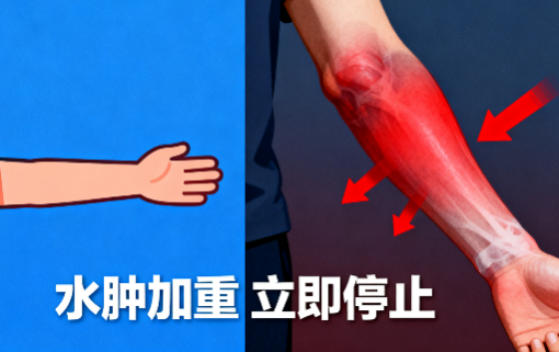 [图片占位：水肿明显加重]